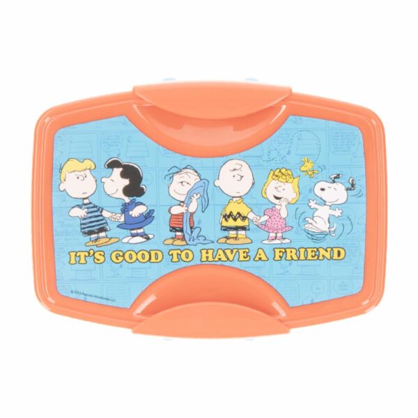 Recipiente Sanduchero Con Cubiertos Diseño Snoopy FUN KIDS 21X8 Cm - Imagen 5