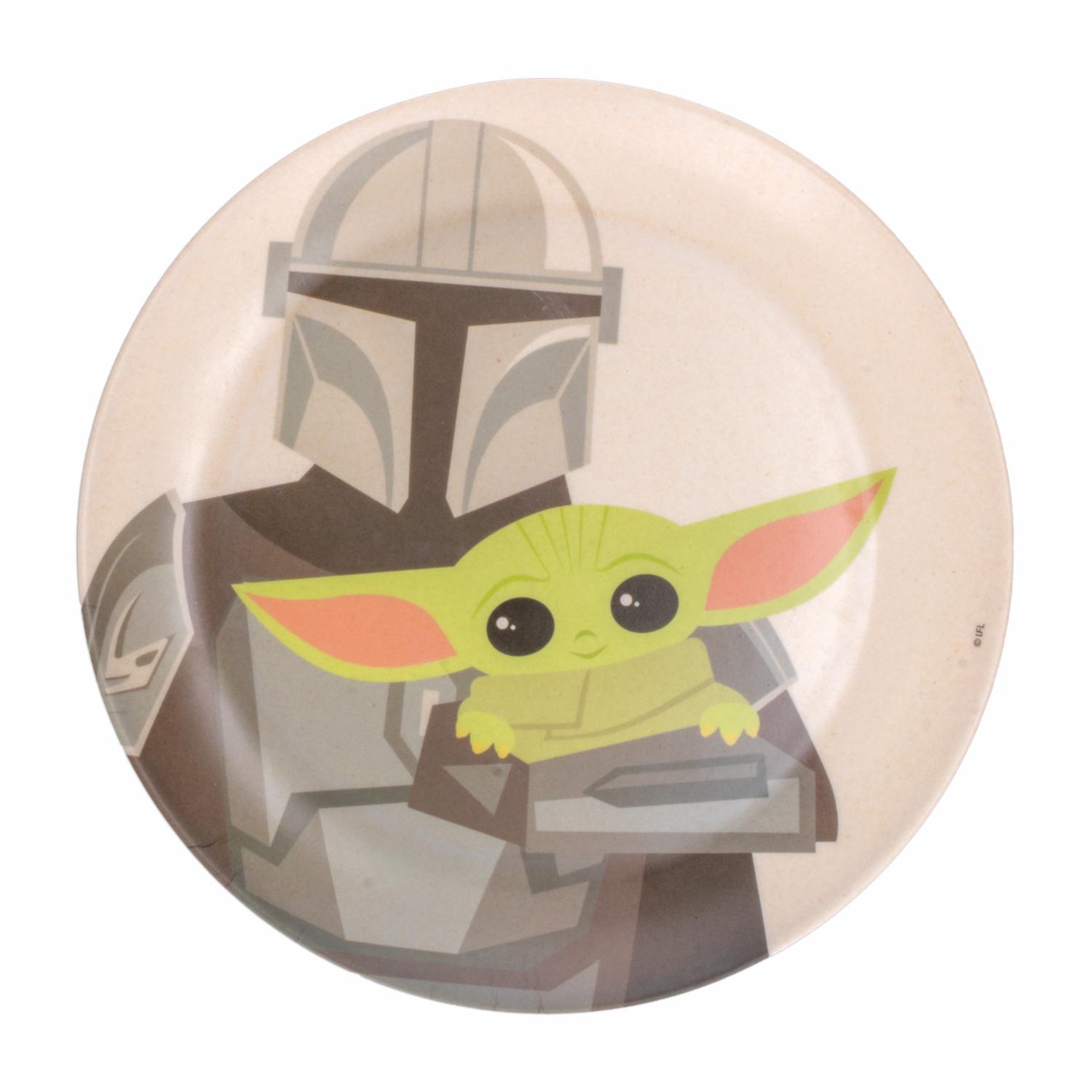 Plato Infantil De Bambú Diseño Surtido Baby Yoda FUN KIDS Unidad - Imagen 2