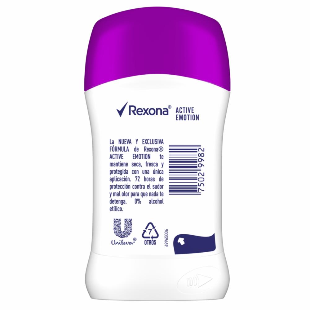 Desodorante En Barra Active Emotion REXONA 50 G - Imagen 2