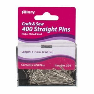 Alfileres Para Costura Plateados ALLARY X 400 Uds