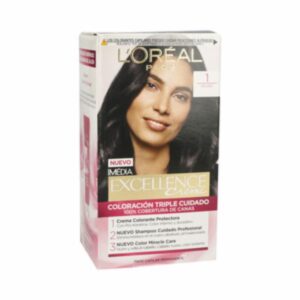 Tinte Para Cabello Tono 1 Negro EXCELLENCE L´ORÉAL 1 Kit