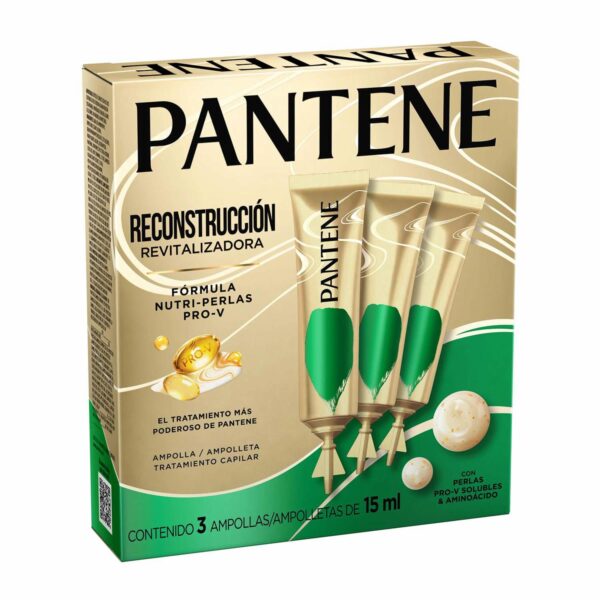 Ampolleta Para Cabello Reconstrucción Revitalizadora con Perlas Pro-V PANTENE 45 Ml - Imagen 3