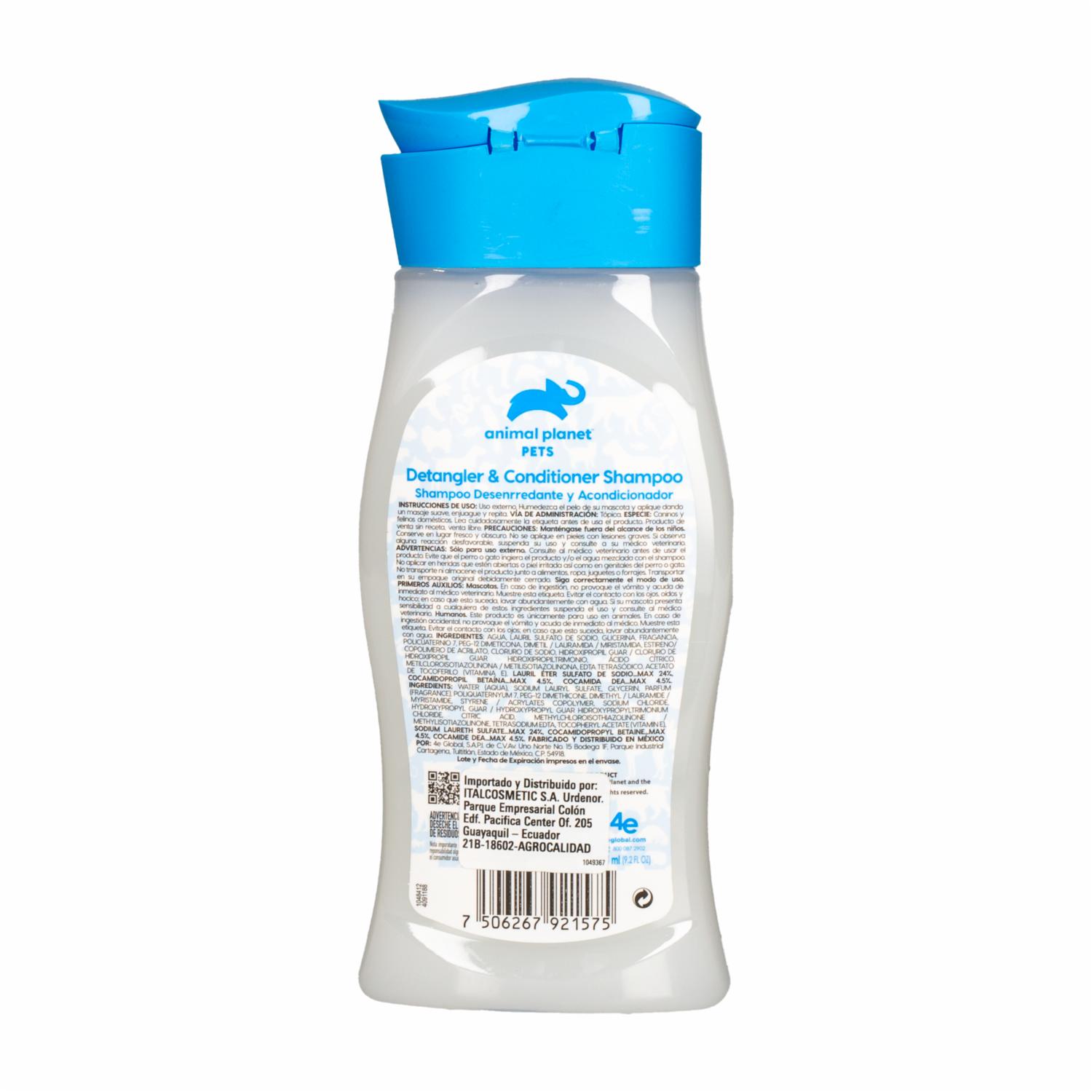 Shampoo Para Mascota Desenredante ANIMAL PLANET PETS Unidad - Imagen 2