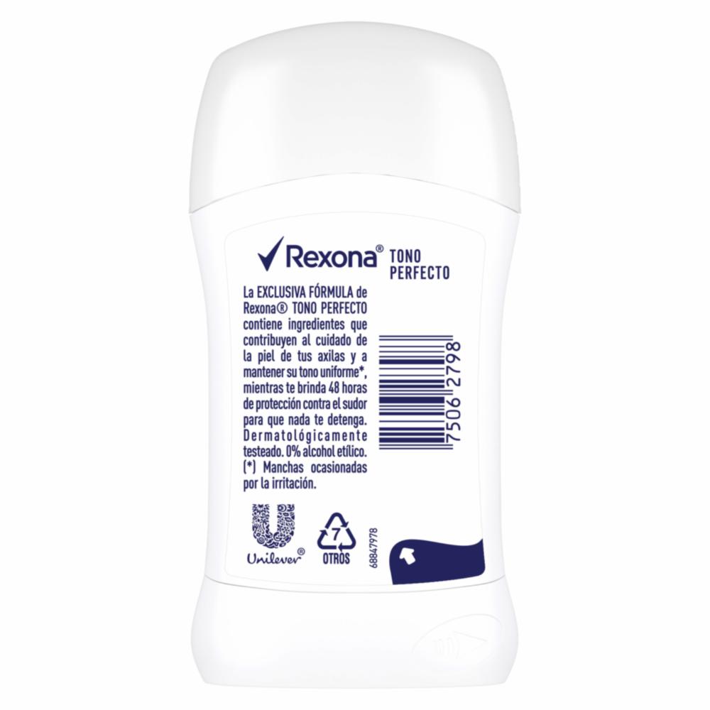 Desodorante En Barra Para Dama Tono Perfecto REXONA 45 G - Imagen 2