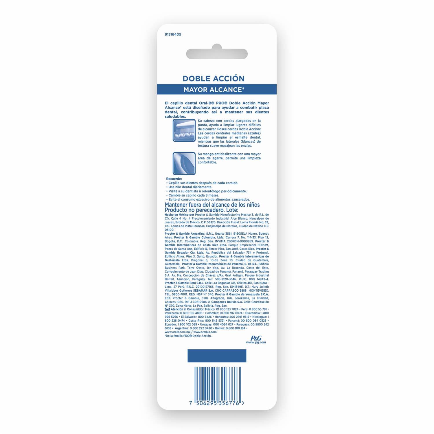 Cepillo Dental Acción Cerdas Medianas PRO X3 Uds - Imagen 2