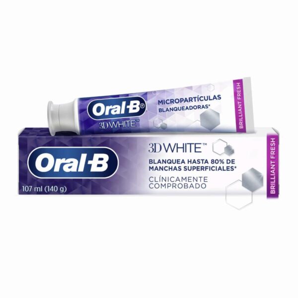 Crema Dental 3D White ORAL B 140 G - Imagen 3