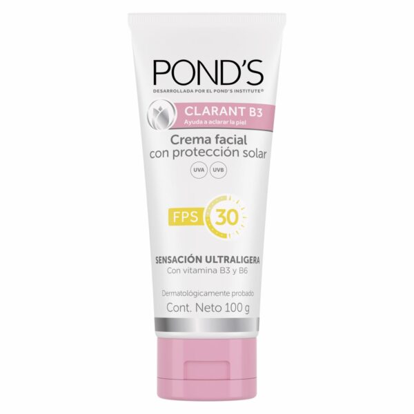 Crema Facial Clarant B3 Con Factor De Protección Solar 30 POND'S 100 G