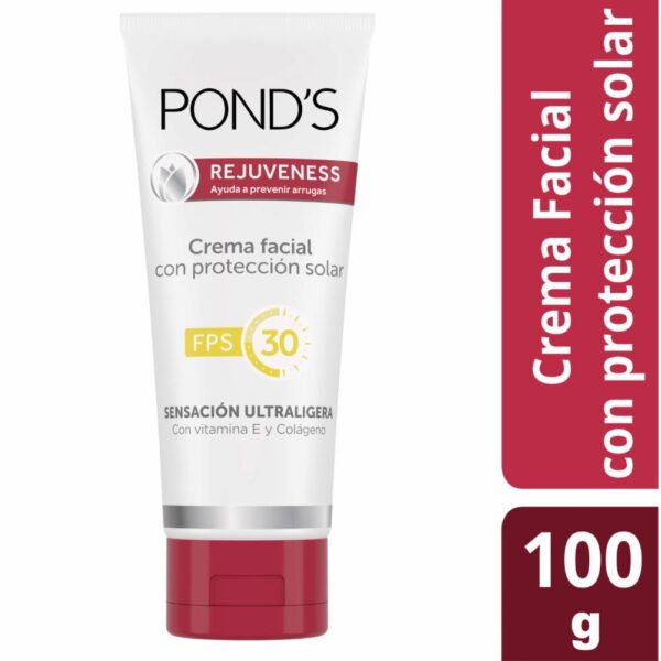 Crema Facial Rejuveness Con Factor De Protección Solar 30 POND`S 100 G - Imagen 3
