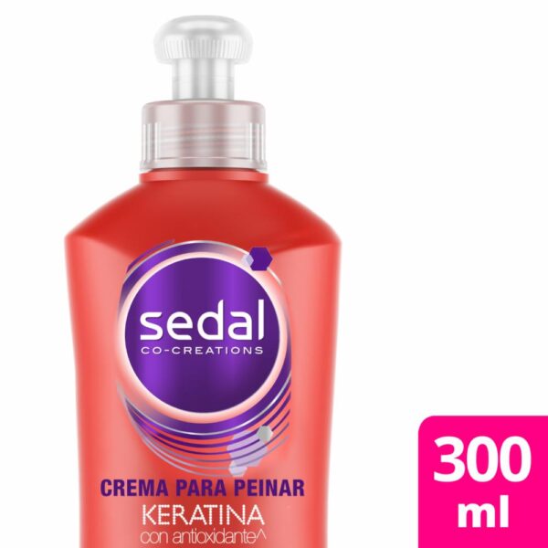 Crema Para Peinar Keratina Con Antioxidante SEDAL 300 Ml - Imagen 3