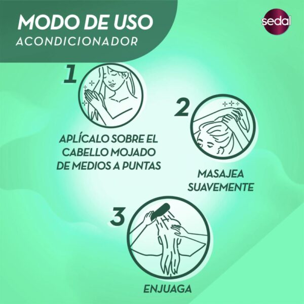 Acondicionador De Cabello Rizos Definidos SEDAL 340 Ml - Imagen 6