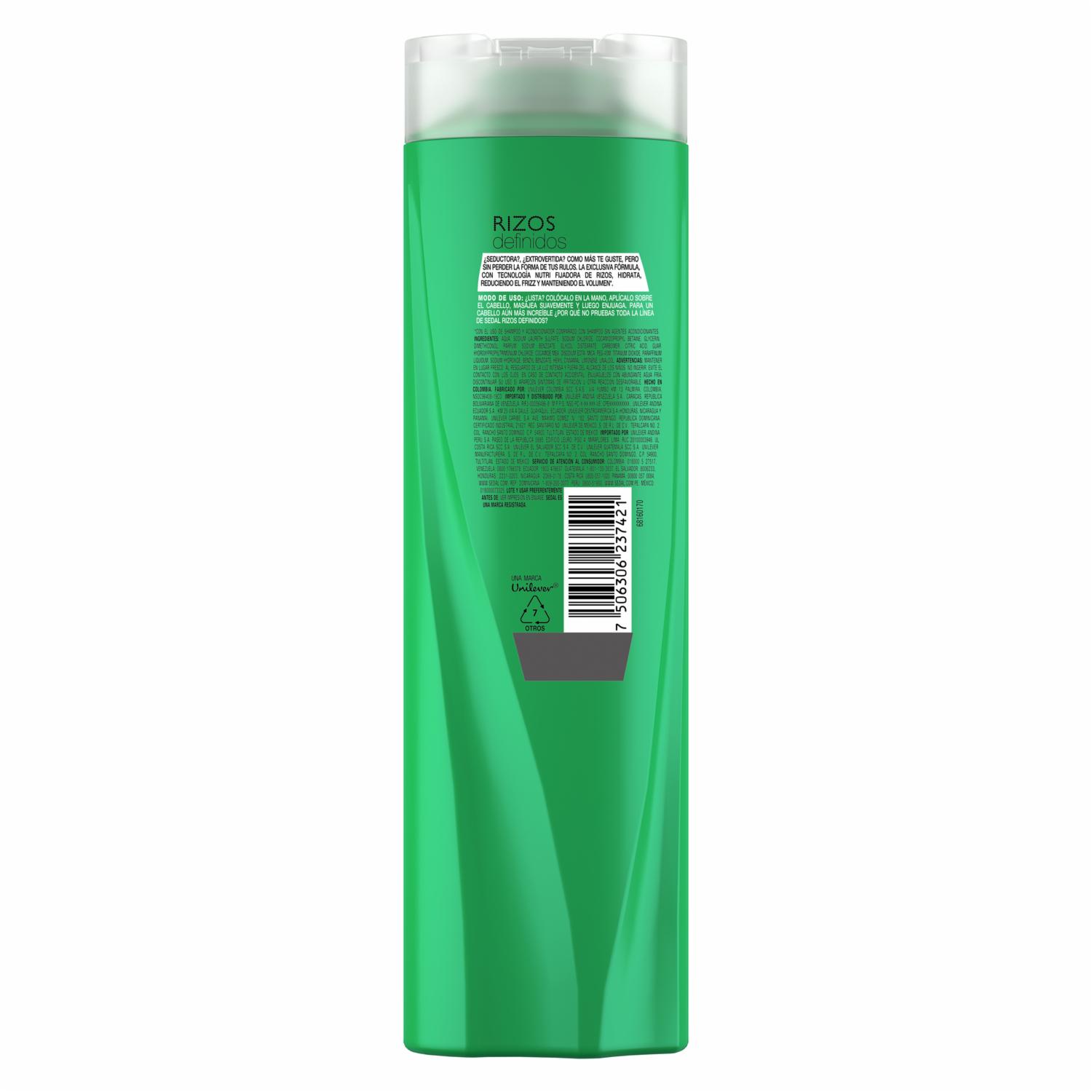 Shampoo De Cabello Rizos Definidos SEDAL 340 Ml