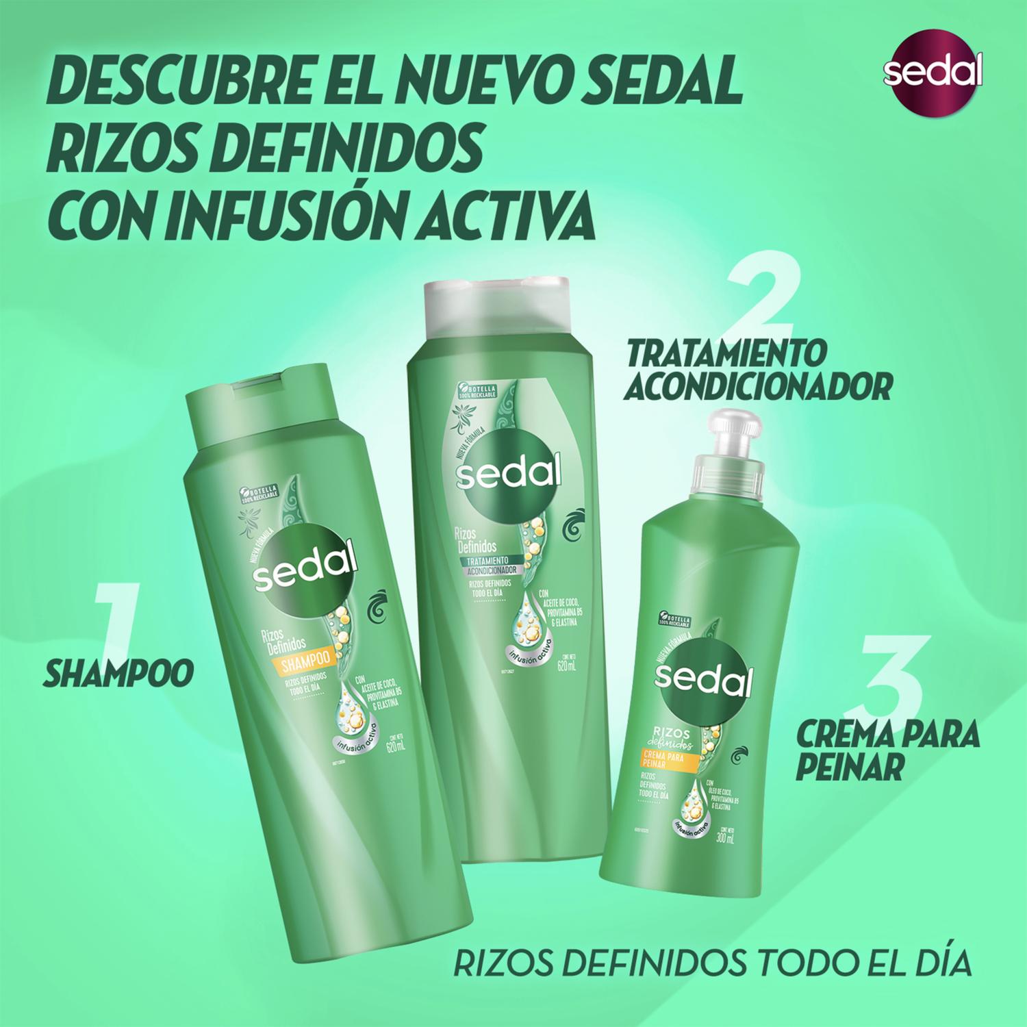Shampoo De Cabello Rizos Definidos SEDAL 340 Ml