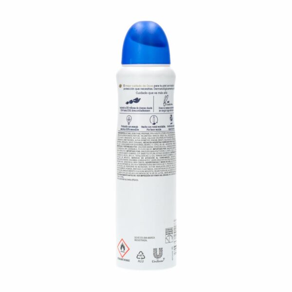 Desodorante En Aerosol Para Dama Fragancia Original DOVE 150 Ml - Imagen 2