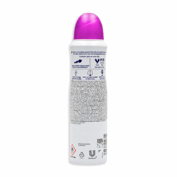 Desodorante En Aerosol Para Dama Fragancia Orquídea DOVE 150 Ml - Imagen 2