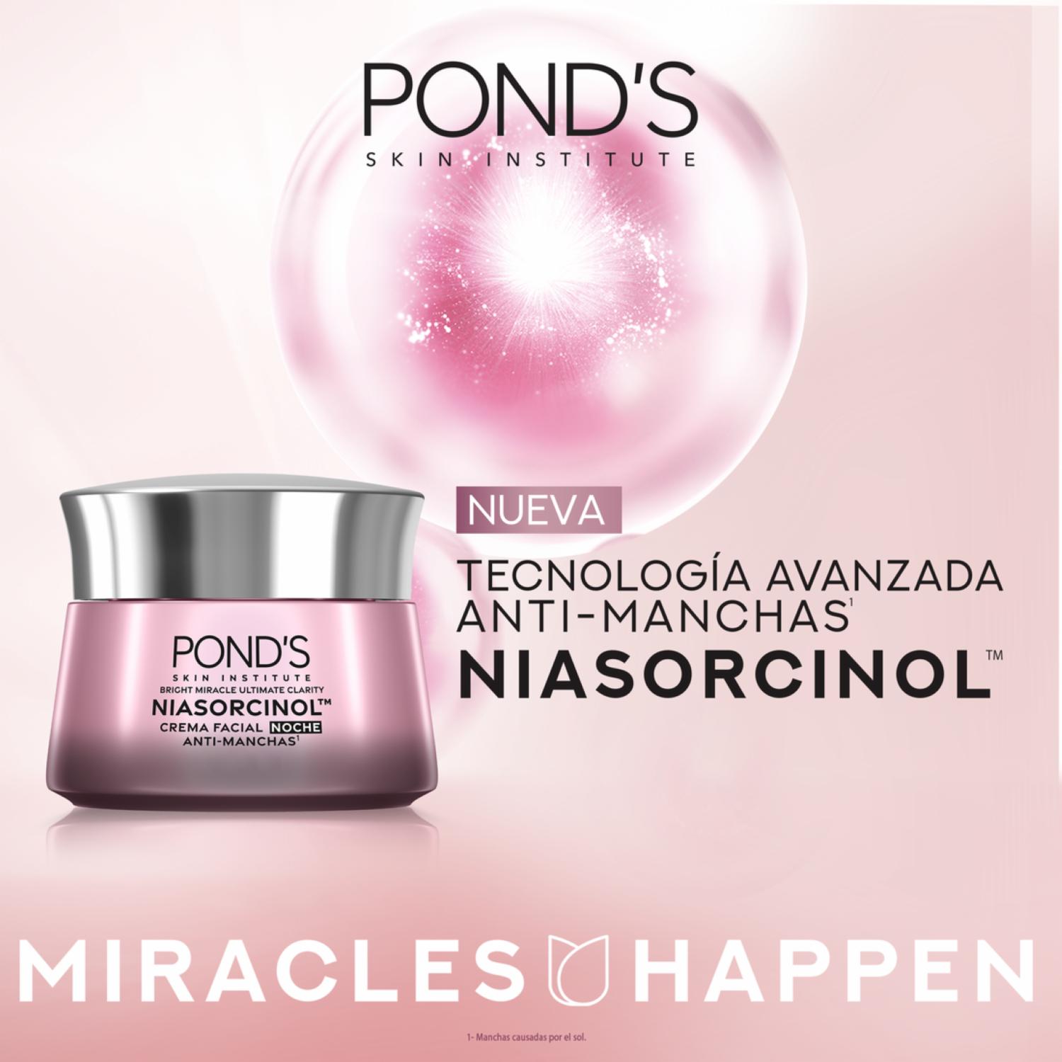 Crema De Noche Bright Miracle Niasorcinol Anti-Manchas POND'S 50 G - Imagen 2