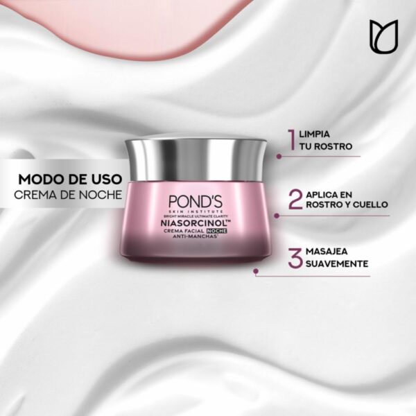 Crema De Noche Bright Miracle Niasorcinol Anti-Manchas POND´S 50 G
