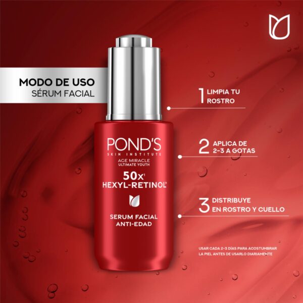 Serum Facial De Día Age Miracle Con Efecto Filler POND´S 30 Ml - Imagen 4