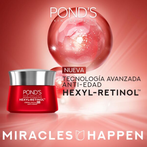 Crema De Día Age Miracle Factor De Protección Solar 30 POND´S 50 G - Imagen 3
