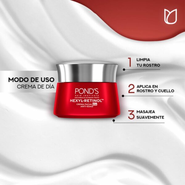 Crema De Día Age Miracle Factor De Protección Solar 30 POND'S 50 G - Imagen 4