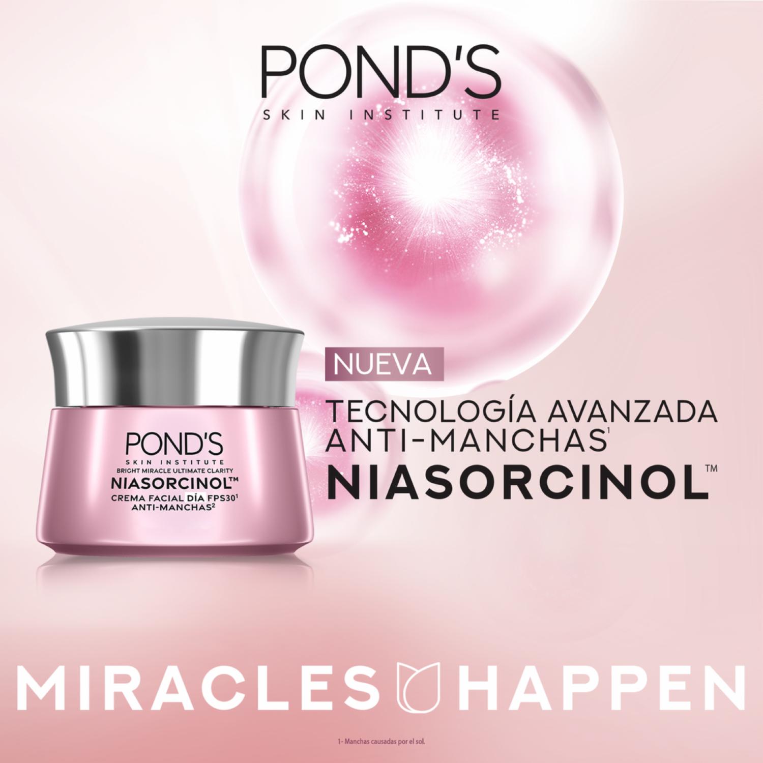 Crema Facial De Día Bright Miracle Niasorcinol Anti-Manchas FPS 30 POND’S 50 G
