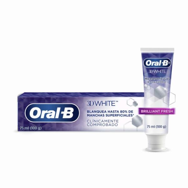 Crema Dental 3D White ORAL B 100 G - Imagen 3