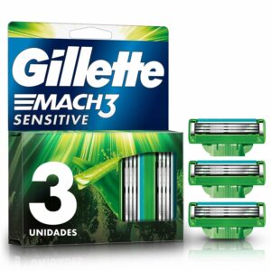 Repuesto Afeitadora Caballero Mach 3 Sensitive GILLETTE X 3 Uds