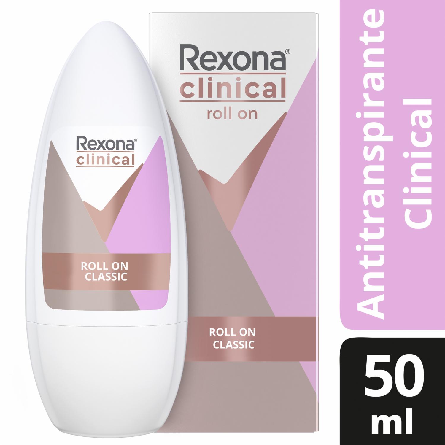 Desodorante Roll On Para Dama Clinical Expert Classic REXONA 50 Ml - Imagen 3