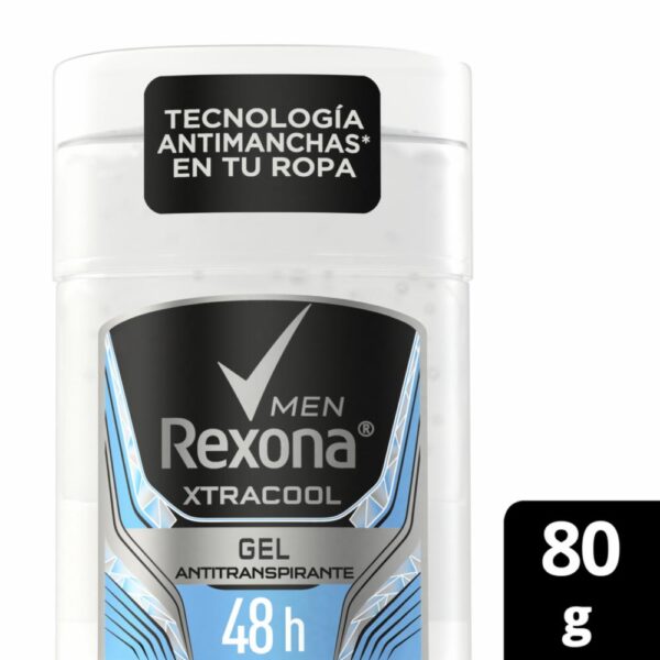 Desodorante En Gel Para Caballero Xtracool Sensor REXONA 80 G - Imagen 3