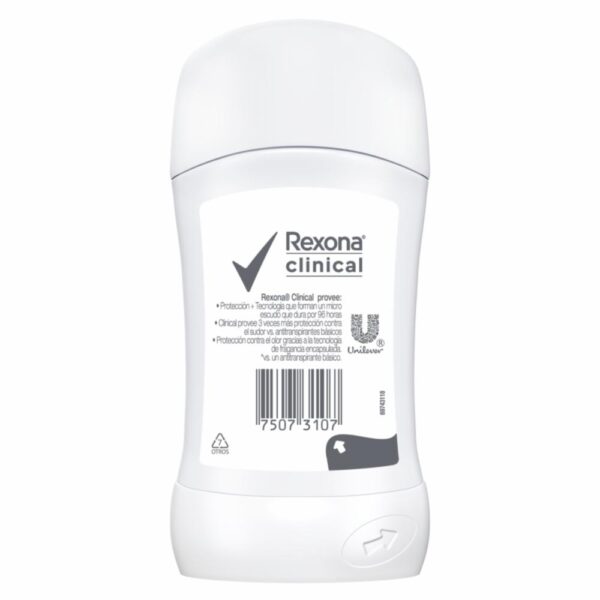 Desodorante En Barra Para Dama Antitranspirante Clinical Expert REXONA 46 G - Imagen 2