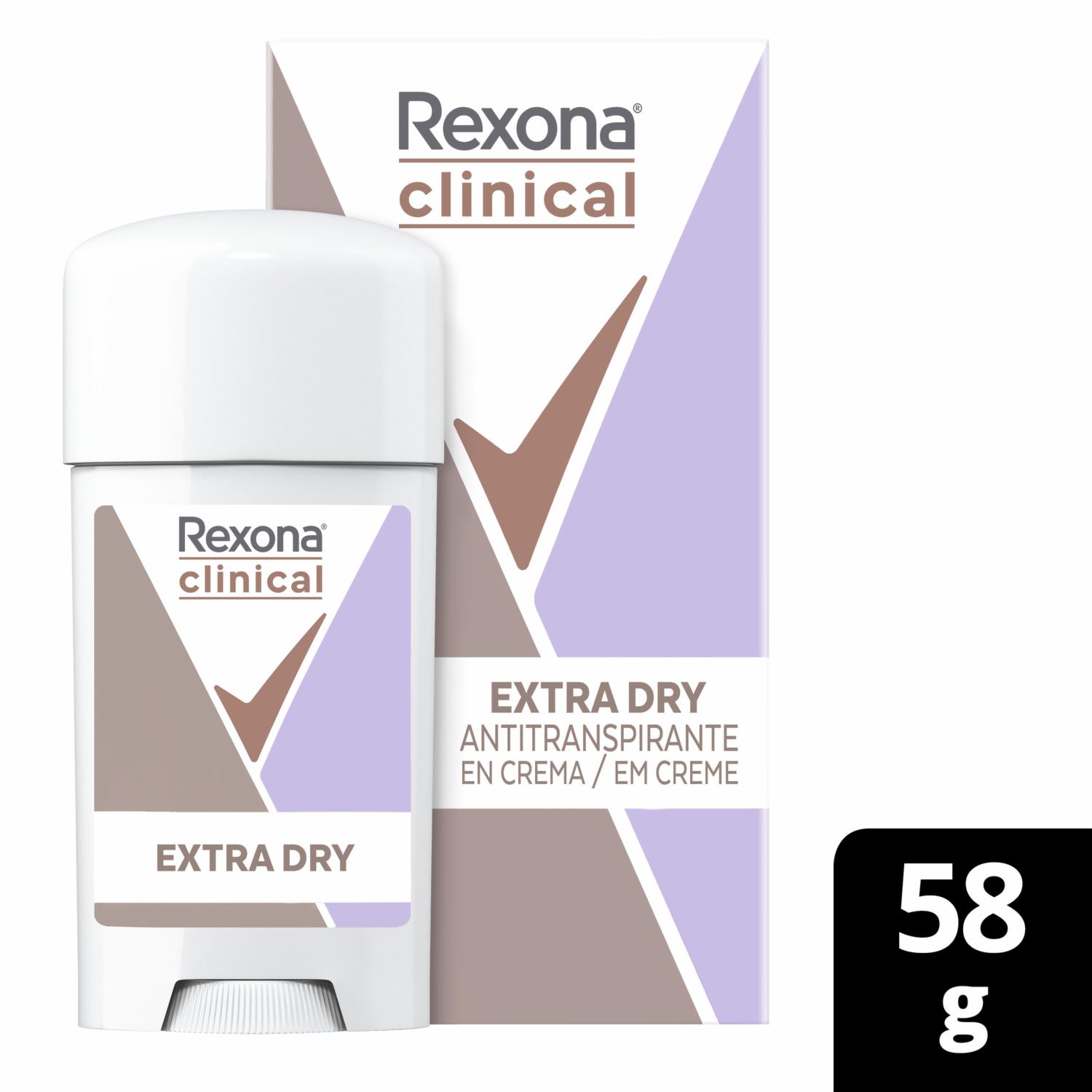 Desodorante En Crema Antitranspirante Extra Dry REXONA 58 G - Imagen 3