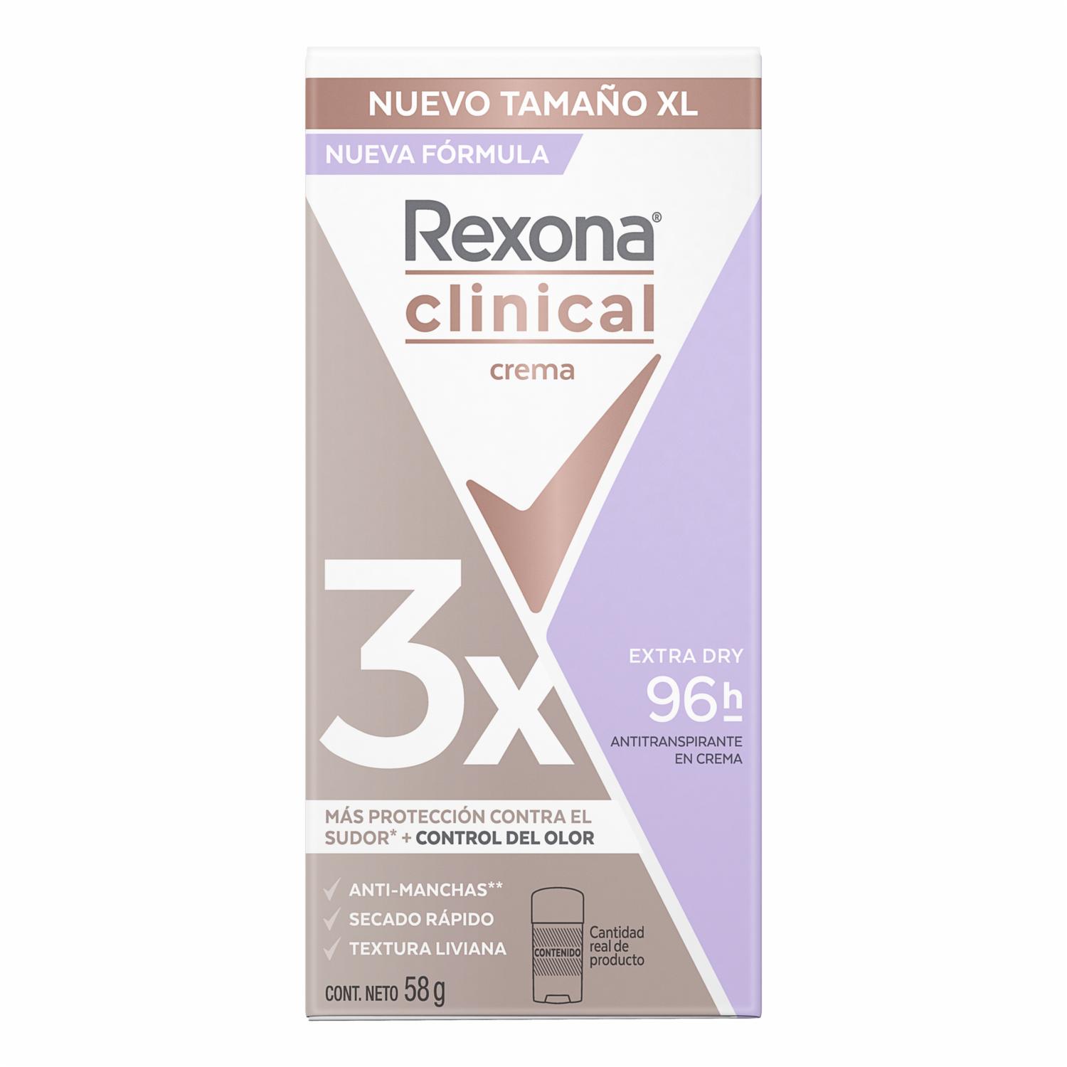 Desodorante En Crema Antitranspirante Extra Dry REXONA 58 G - Imagen 4