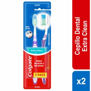 Cepillo Dental Extra Clean Cerdas Duras COLGATE X2 Uds