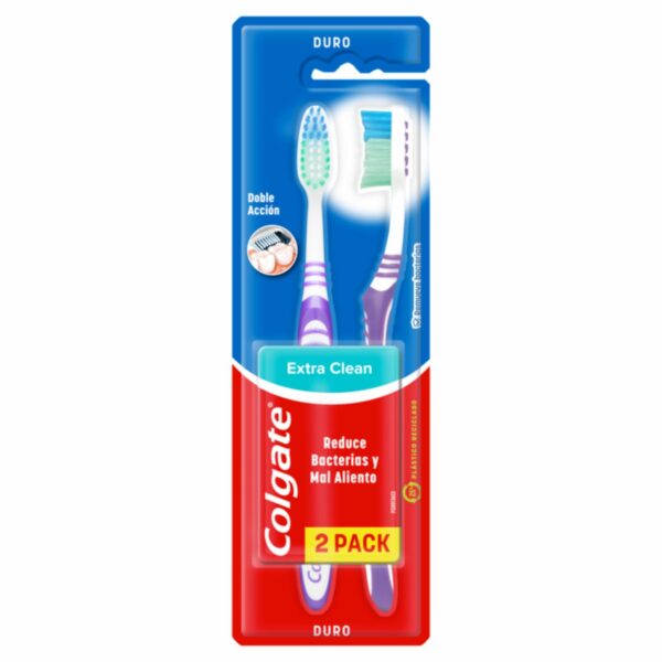 Cepillo Dental Extra Clean Cerdas Duras COLGATE X2 Uds - Imagen 4