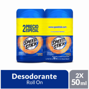 Desodorante Roll On Para Hombre 24/7 Xtrema SPEED STICK 2 X 50 Ml