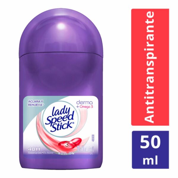 Desodorante Roll On Para Mujer Derma Care Y Omega 3 LADY SPEED STICK 50 Ml