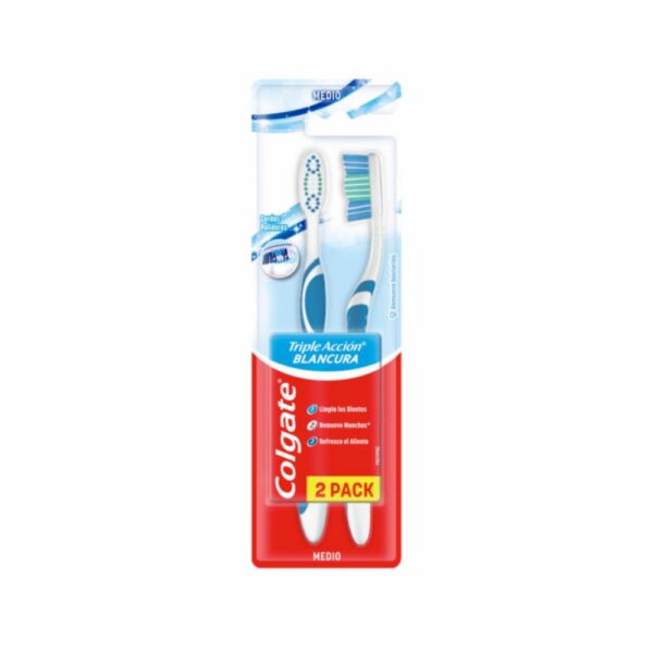 Cepillo Dental Triple Acción Extra Blancura COLGATE X2 Uds - Imagen 7