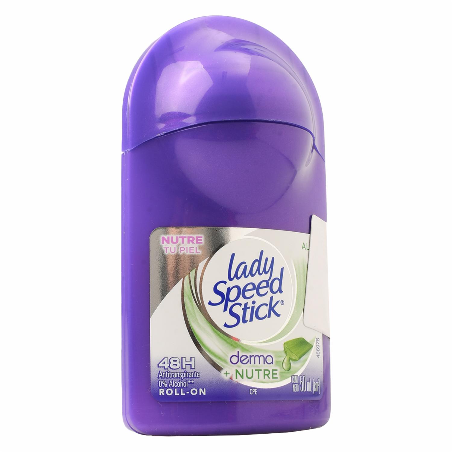 Desodorante Roll On Para Mujer Derma + Aloe LADY SPEED STICK 50 Ml - Imagen 3