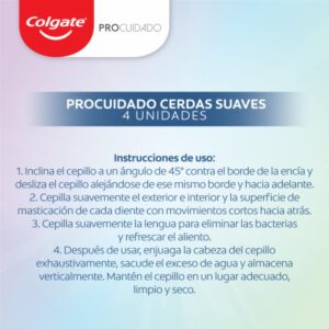Cepillo Dental Pro Cuidado Suave COLGATE X 4 Uds