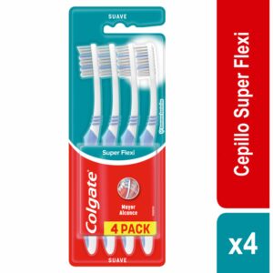 Cepillo Dental Súper Flexi COLGATE X4 Uds