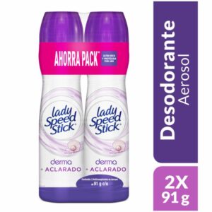 Desodorante En Aerosol Para Mujer Econopack Derma Care Y Vitamina E LADY SPEED STICK 2 X 150 Ml