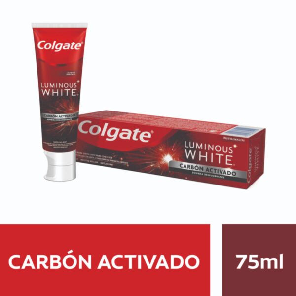 Crema Dental Luminous White Con Carbón Activado COLGATE 75 Ml