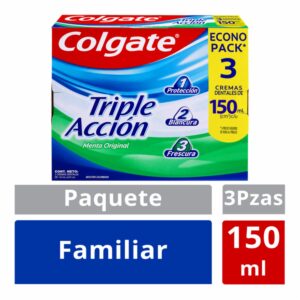 Crema Dental Triple Acción COLGATE 3X150 Ml
