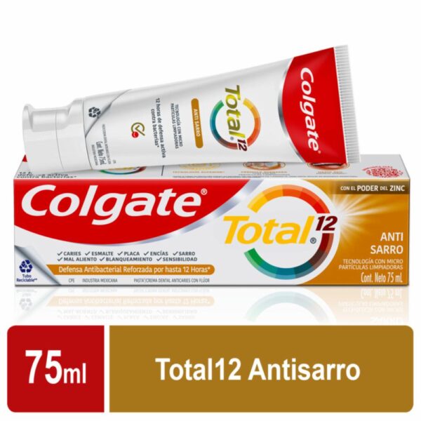 Crema Dental Total 12 Anti-Sarro COLGATE 75 Ml