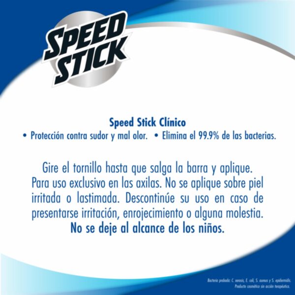 Desodorante En Crema Para Hombre Clinical Complete Dry SPEED STICK 55 G - Imagen 5