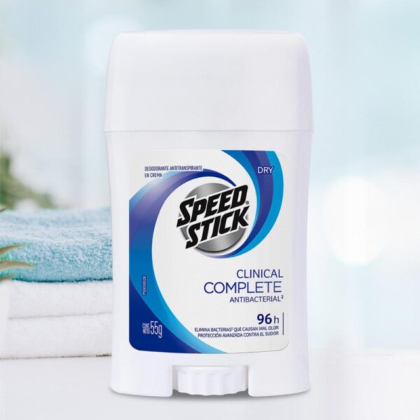 Desodorante En Crema Para Hombre Clinical Complete Dry SPEED STICK 55 G - Imagen 7