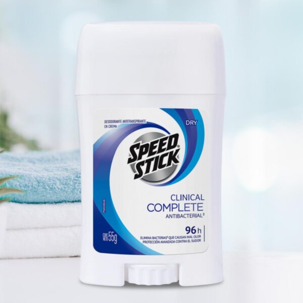 Desodorante En Crema Para Hombre Clinical Complete Dry SPEED STICK 55 G - Imagen 7