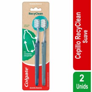 Cepillo Dental 100% Reciclado Cerdas Suaves COLGATE 1X2 Unidades