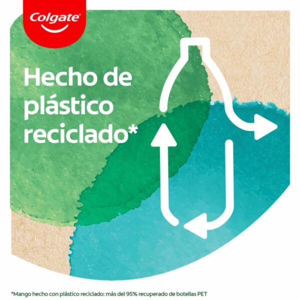 Cepillo Dental 100% Reciclado Cerdas Suaves COLGATE 1X2 Unidades - Imagen 4