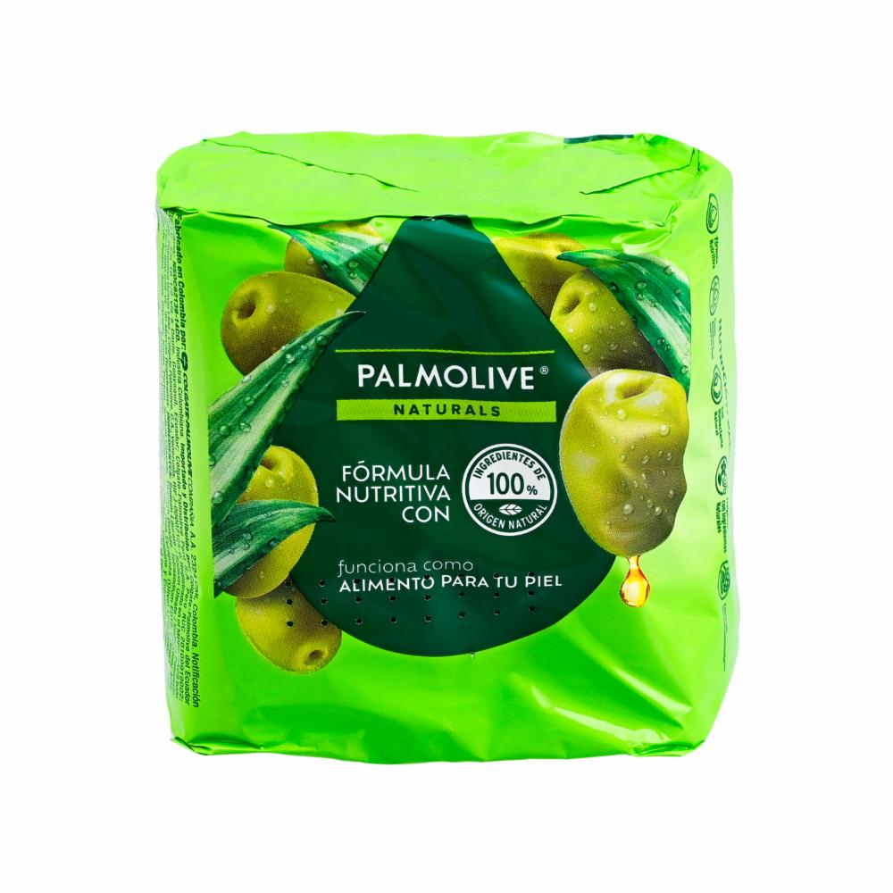 Jabón En Barra Naturals Oliva y Aloe Vera PALMOLIVE 3 X 110 G - Imagen 3