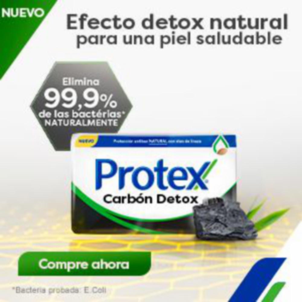 Jabón En Barra Carbón Activado Détox PROTEX 6 X 110 G - Imagen 8
